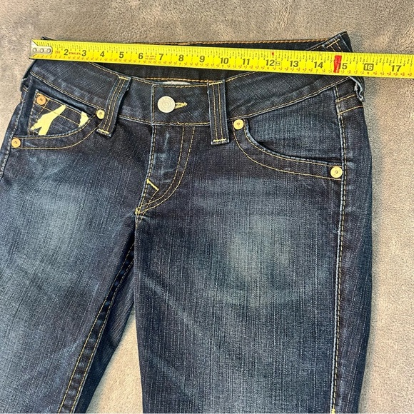 True Religion Women’s Painted Flap Pocket Western Low Rise Boot Cut Jeans 29 - Picture 5 of 10